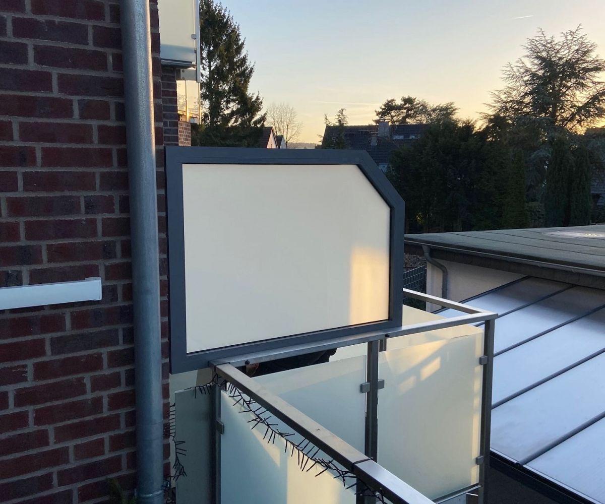 Geländer auf Balkon