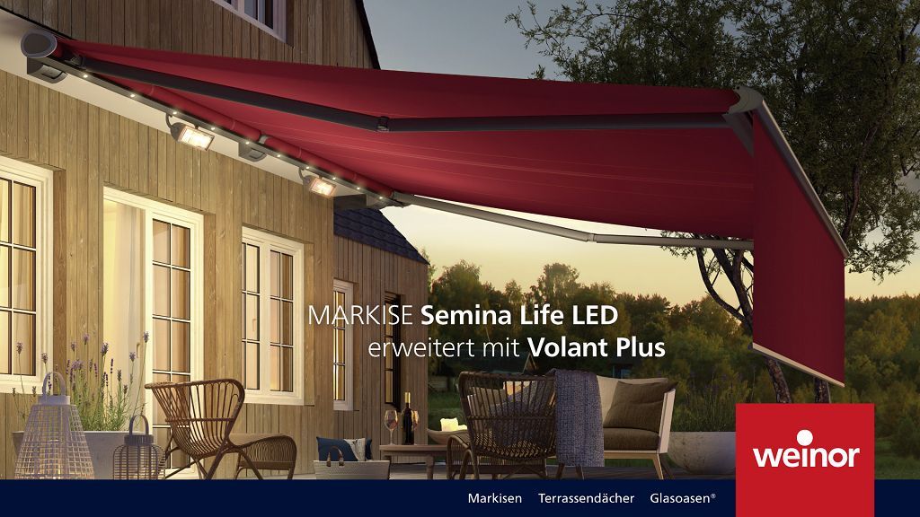 Schatten auf der Terrasse