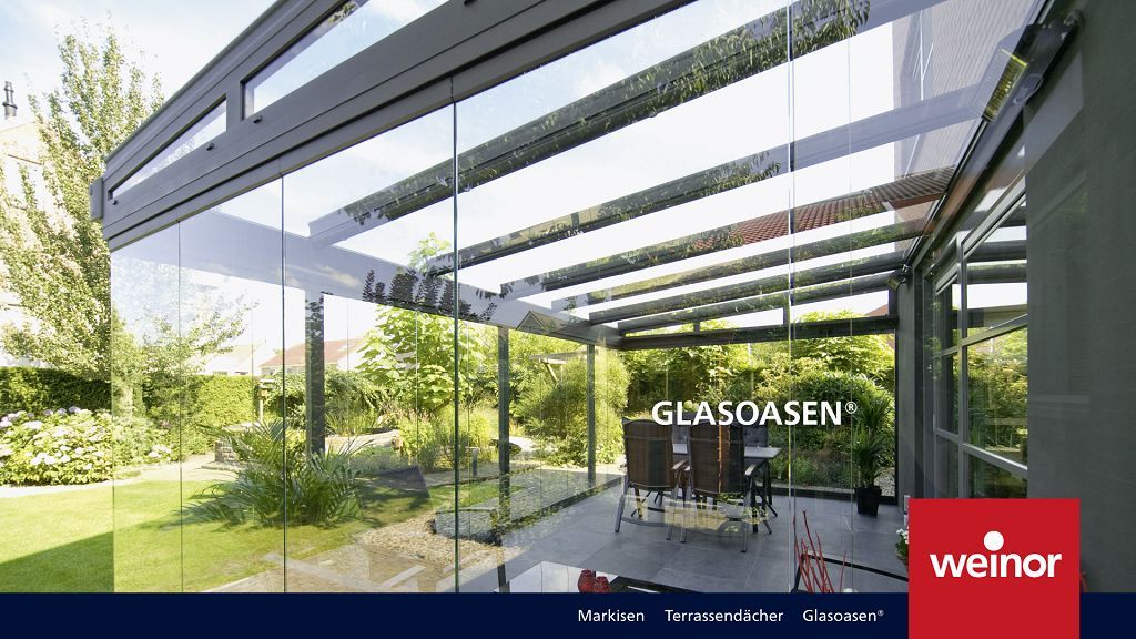 Terrasse aus Glas